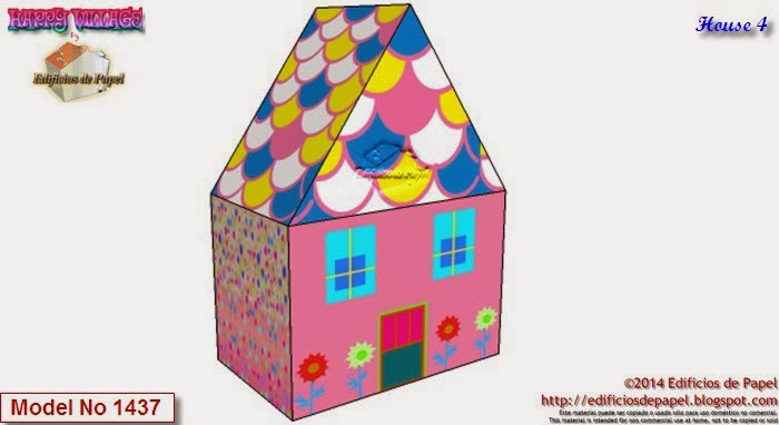 Happy Village by Edificios de Papel - Casita 4 Descarga gratis tus casitas de papel y construye tu Happy Village