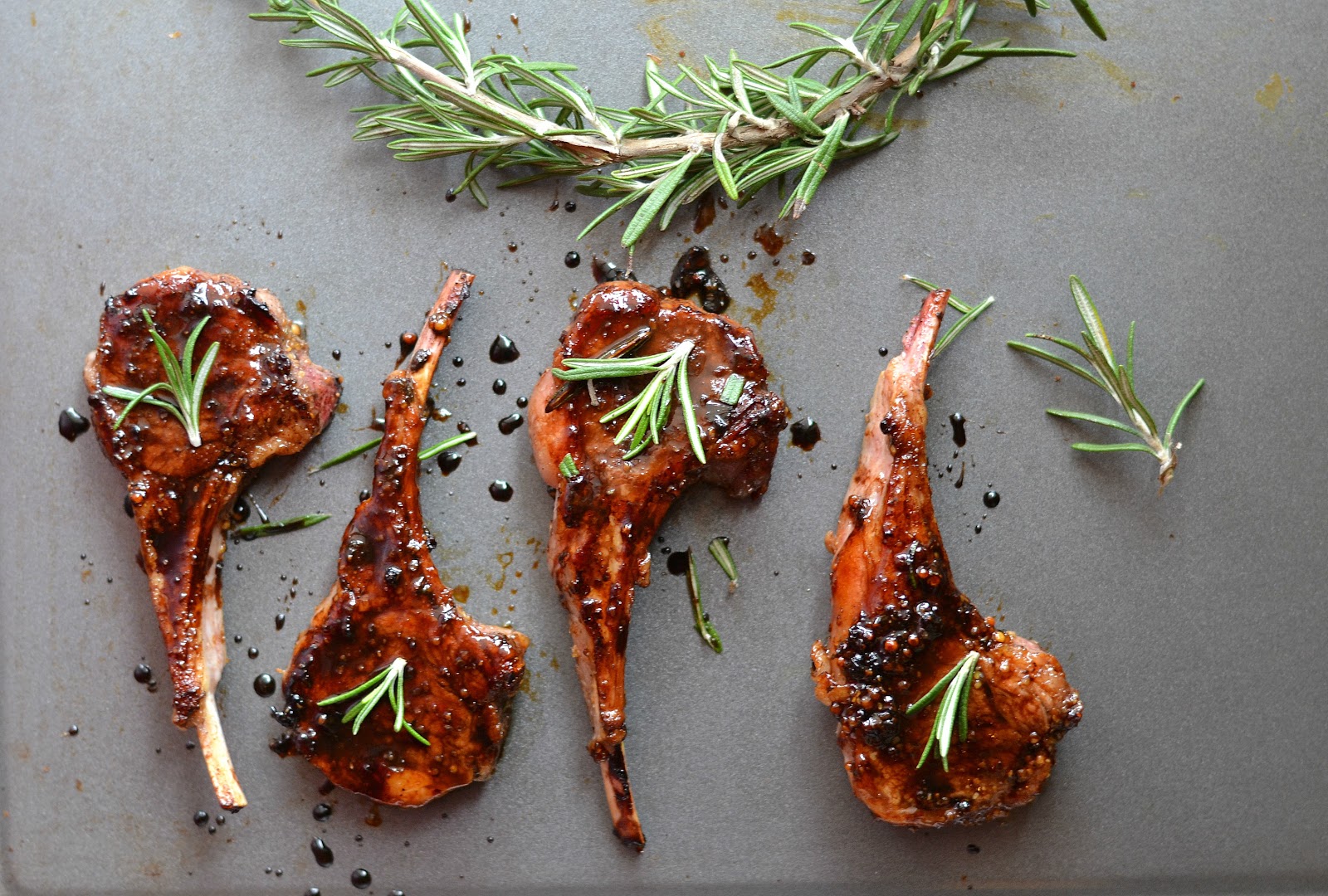 Bakeaholic Mama Honey Balsamic Lamb Chops for Two