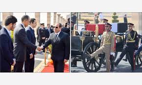 جنازة عسكرية لمبارك يتقدمها الرئيس السيسي