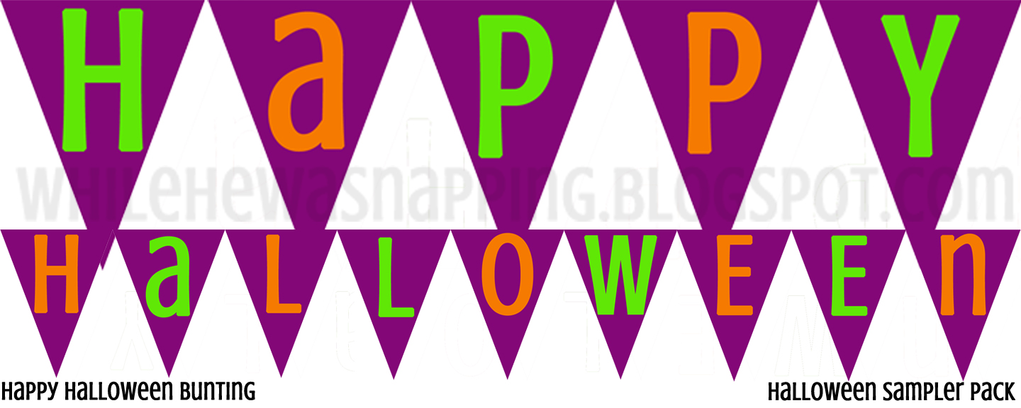 Printable Halloween Party Pack Sampler | While He Was Napping