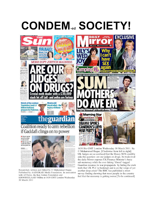 CONDEM continue to condemn society to cut up  society!