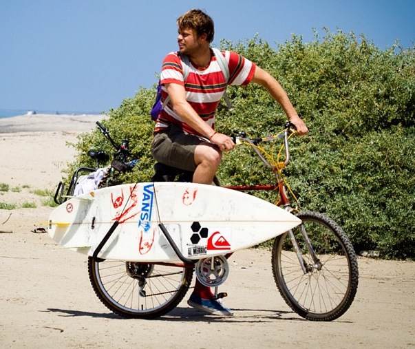 StoreYourBoard Blog Dane Reynolds' Bike Surfboard Rack