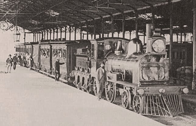 1863, primer ferrocarril entre Santiago y Valparaíso