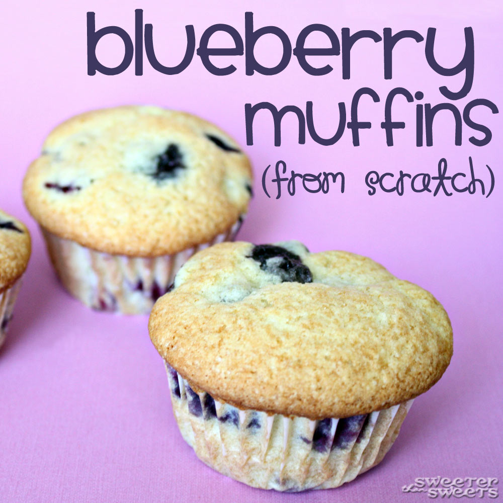Jordan Marsh Blueberry Muffins (from scratch) by Tricia @ SweeterThanSweets