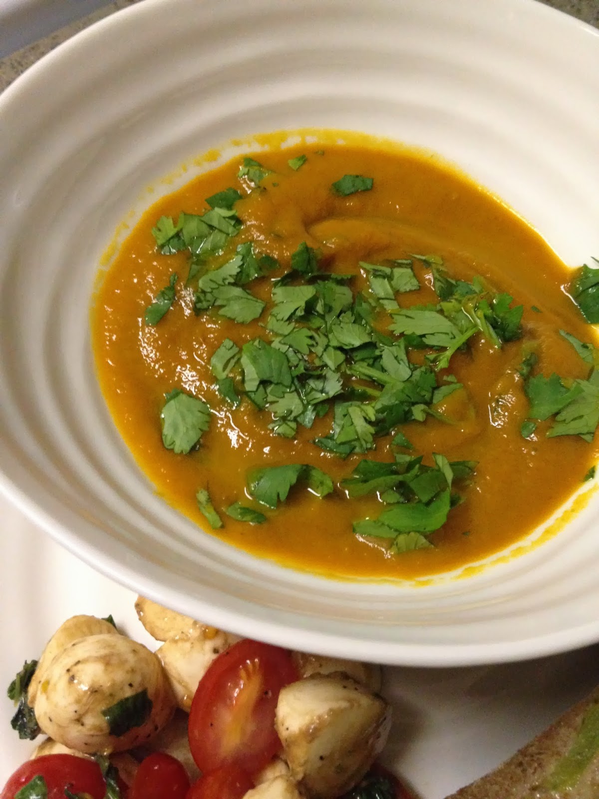 Chelsea's Health carrot cilantro soup