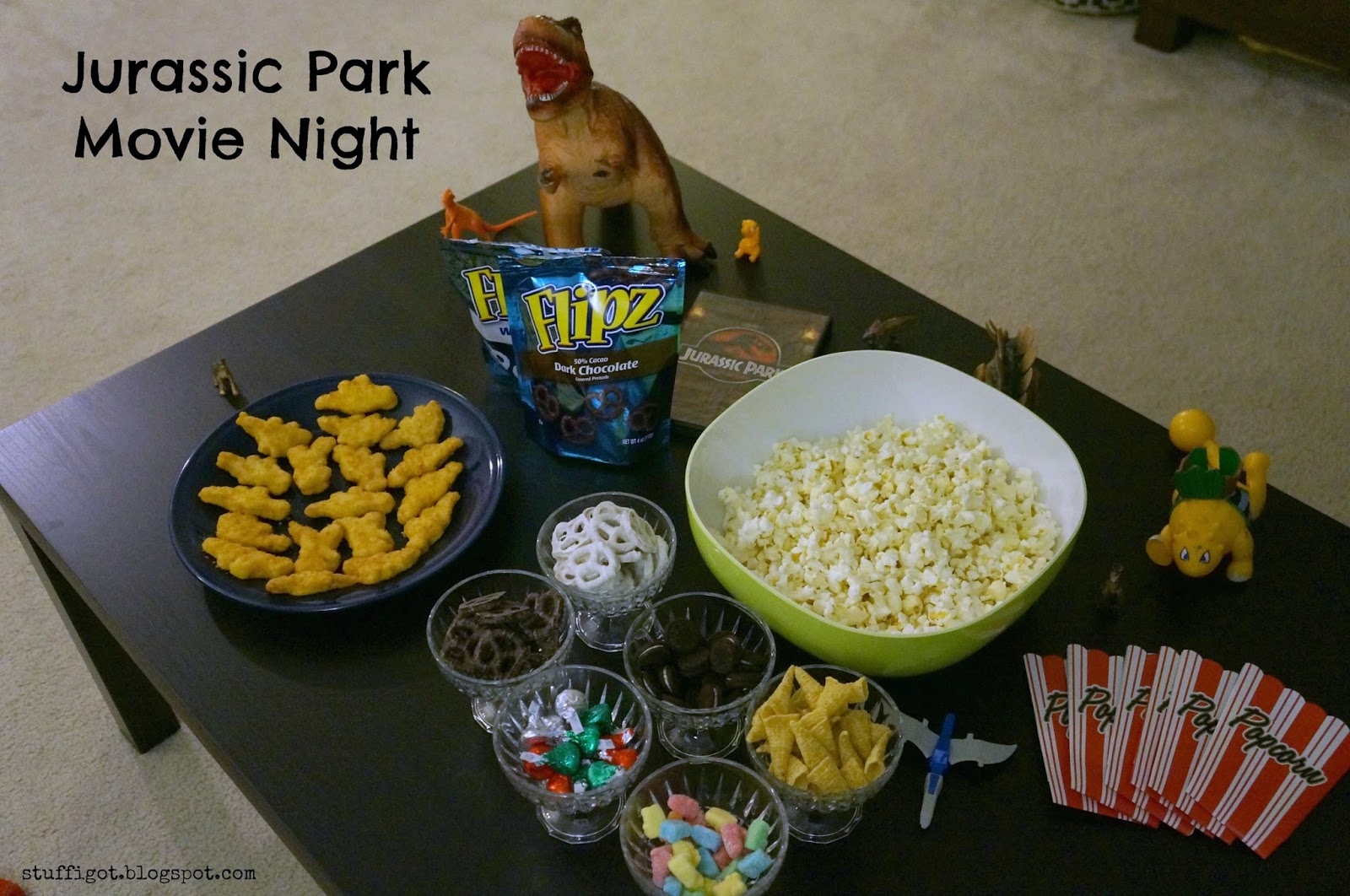 Crafty And Wanderfull Life Jurassic Park Movie Night With DIY Popcorn