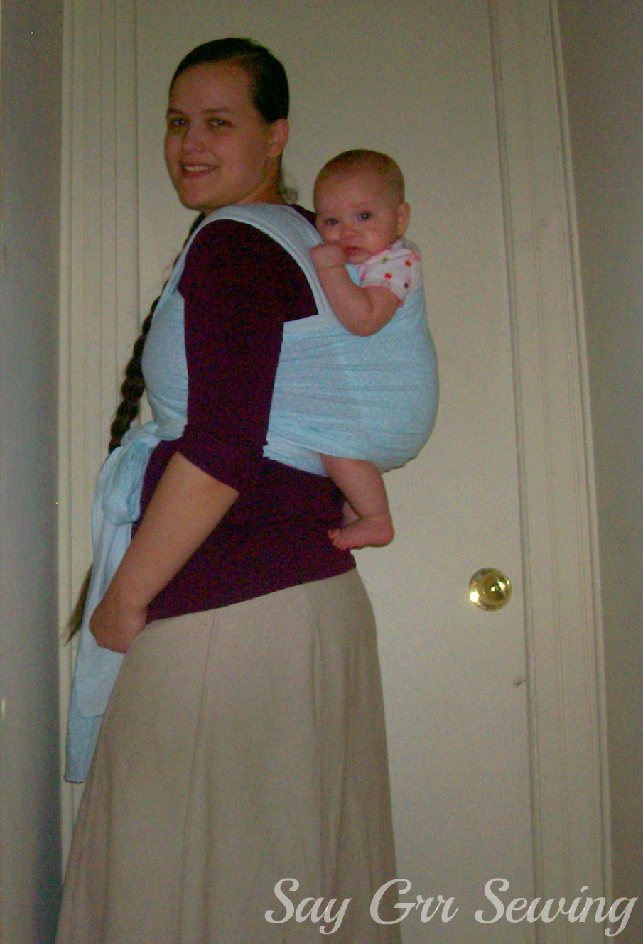 Say Grr Sewing Baby wearing wrap