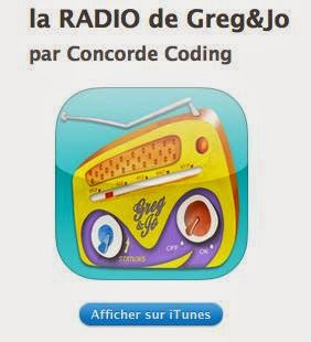 Appli "La radio" par Greg & Jo