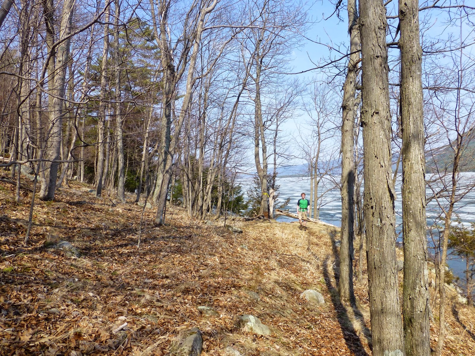 Off on Adventure Fifth Peak and 5 Mile Point Lake Wild Forest 4/13/14