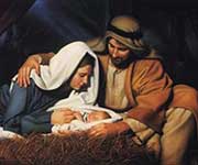 Birth of Child Jesus Happy Christmas