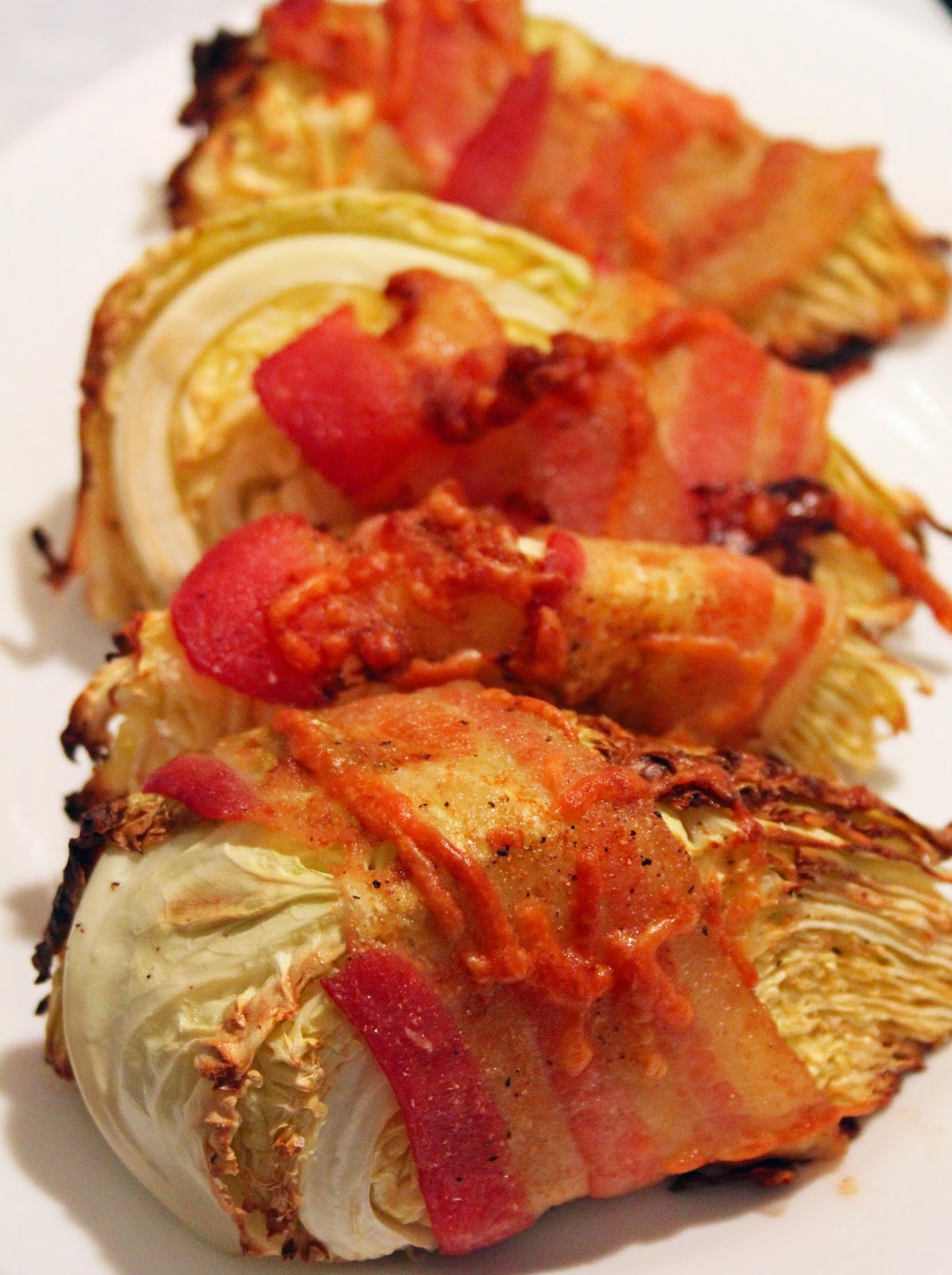 Jo and Sue Bacon Wrapped Cabbage