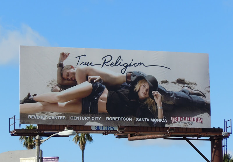 True Religion fashion billboard