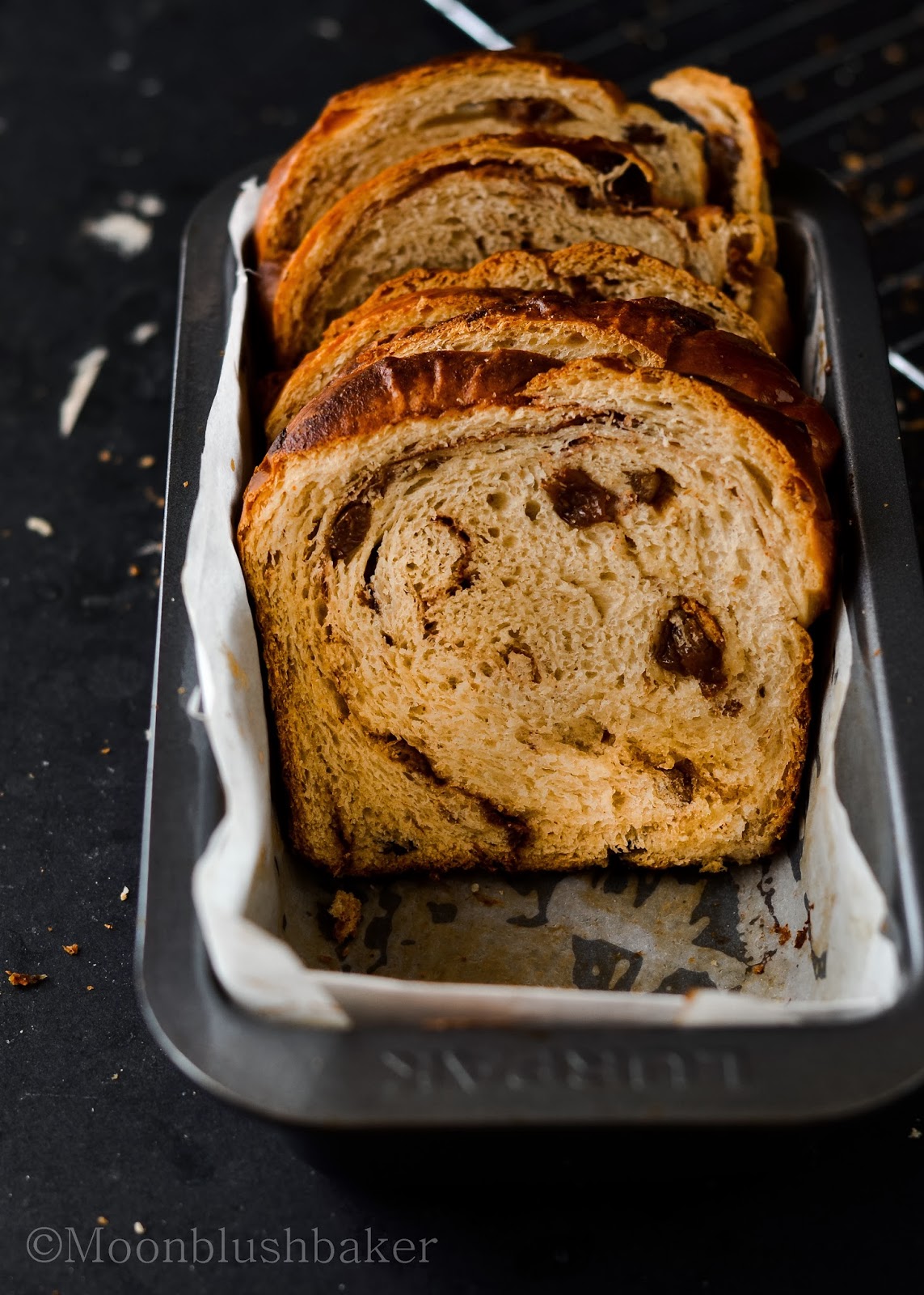 Going halves // Yeasted Ginger swirl bread