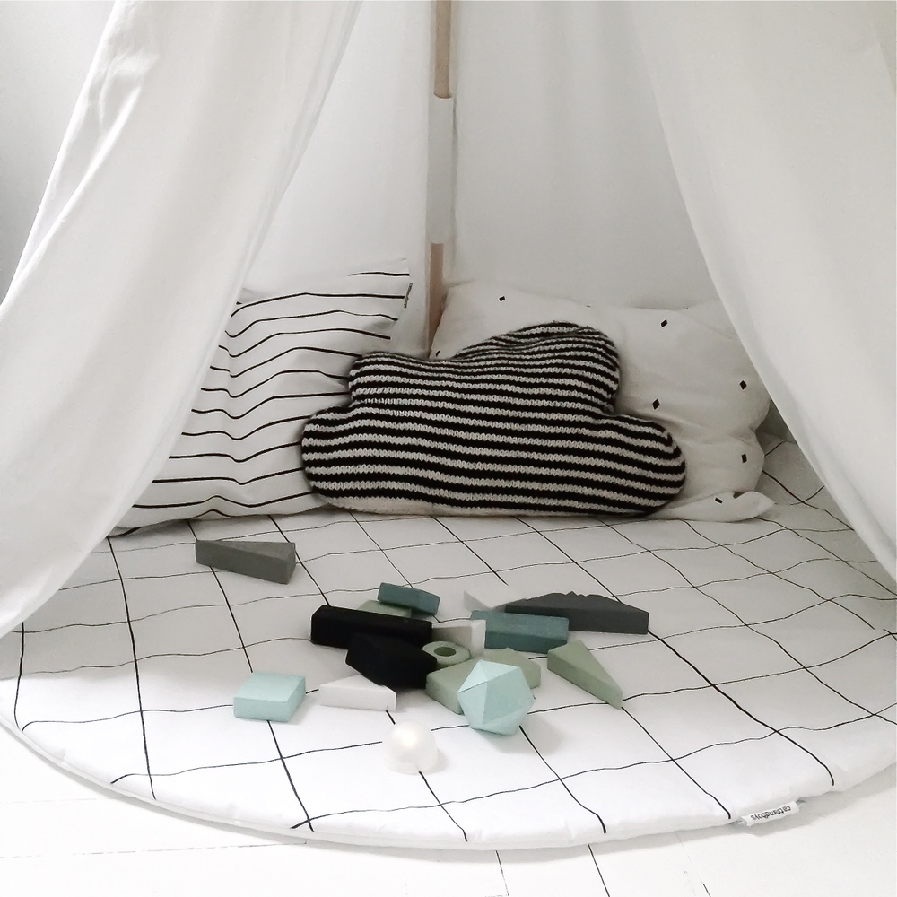 Catsandboys Grid playmat Soft must-haves for the newborn baby - Catsandboys Grid playmat