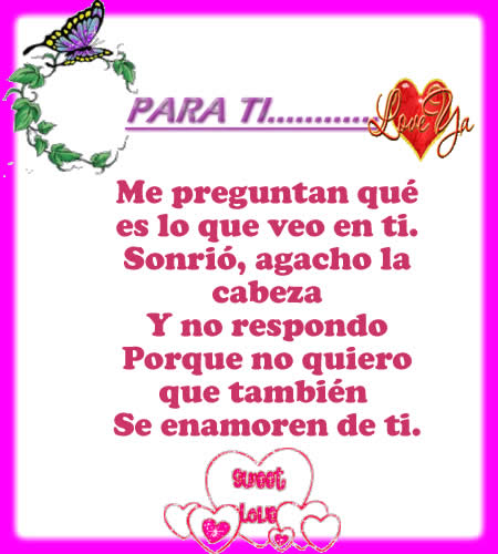 VERSOS DE AMOR Y AMISTAD versos de amor y amistad: