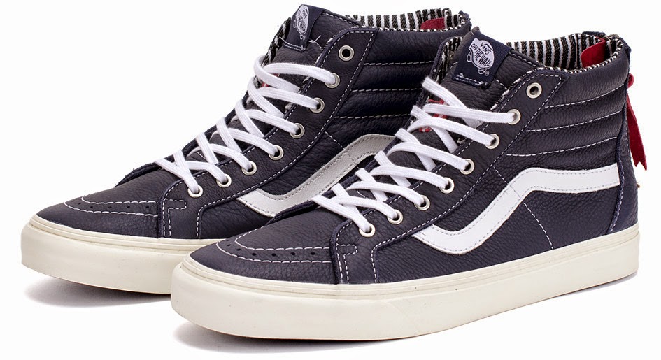 Varsity Cool Vans Sk8 Hi Zip "Varsity Stripe" SHOEOGRAPHY
