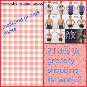 21 day fix shopping list week 2