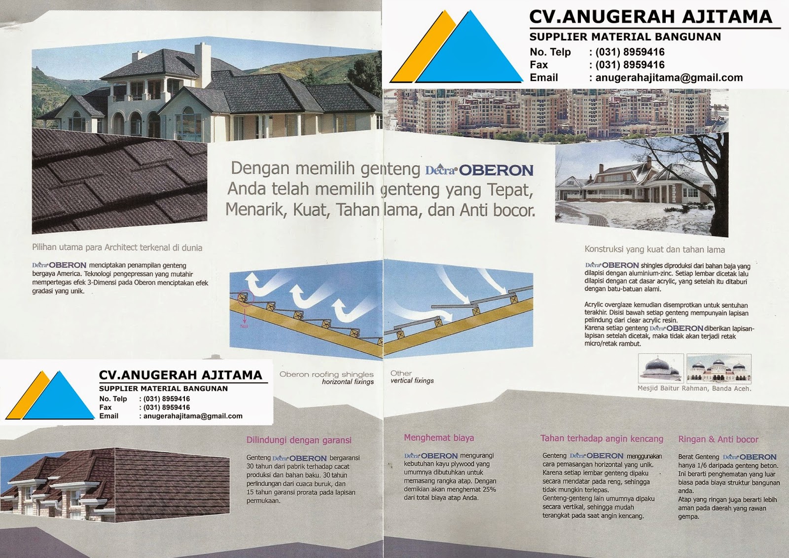 KATALOG GENTENG METAL DECRA OBERON KATALOG GENTENG METAL DECRA OBERON