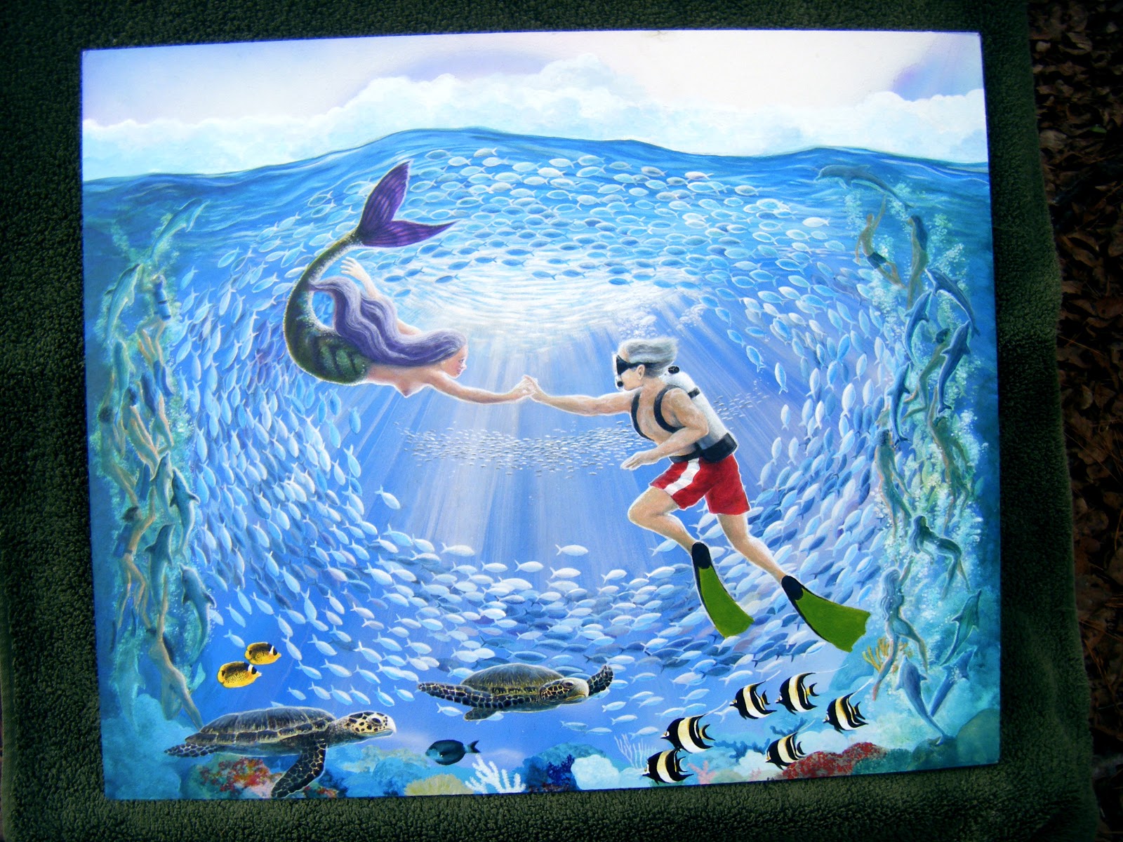 morethanworlds underwater art/and airbrush