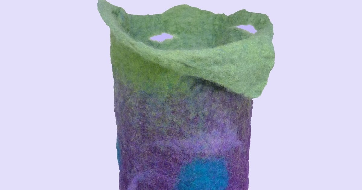 Lisa's Felted Art ***Felted Vase***