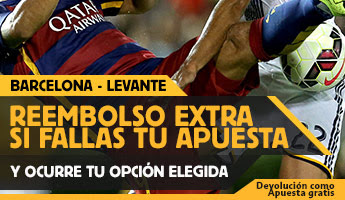 betfair reembolso 25 euros Liga bbva Levante vs Barcelona 20 septiembre betfair reembolso 25 euros Liga bbva Levante vs Barcelona 20 septiembre