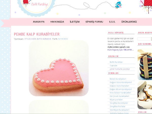 Style Cookie Pasta-Kurabiye Blogu Tasarımı ve Logo Tasarım