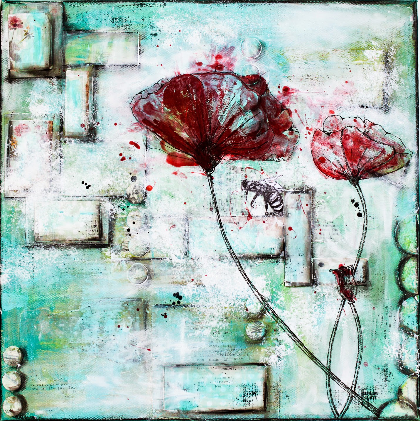 Scrapmanufaktur A put off and a new Mixed Media Canvas