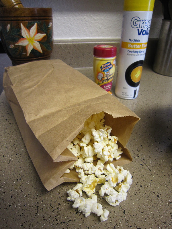Living a Changed Life Recipe Review Microwave Popcorn in a Paper Bag