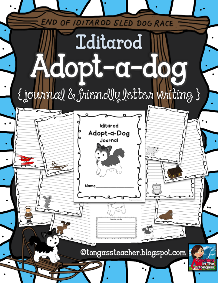 http://www.teacherspayteachers.com/Product/Iditarod-Adopt-a-Dog-Journal-624803