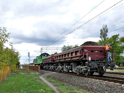 TEM2-145 na Rembertowie przy budowie Rail Baltica