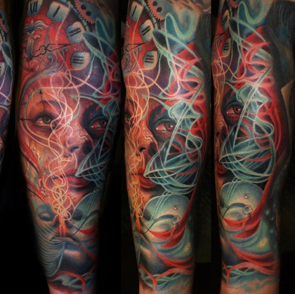 Beautiful & Vibrant Cosmic Tattoos Beautiful & Vibrant Cosmic Tattoos