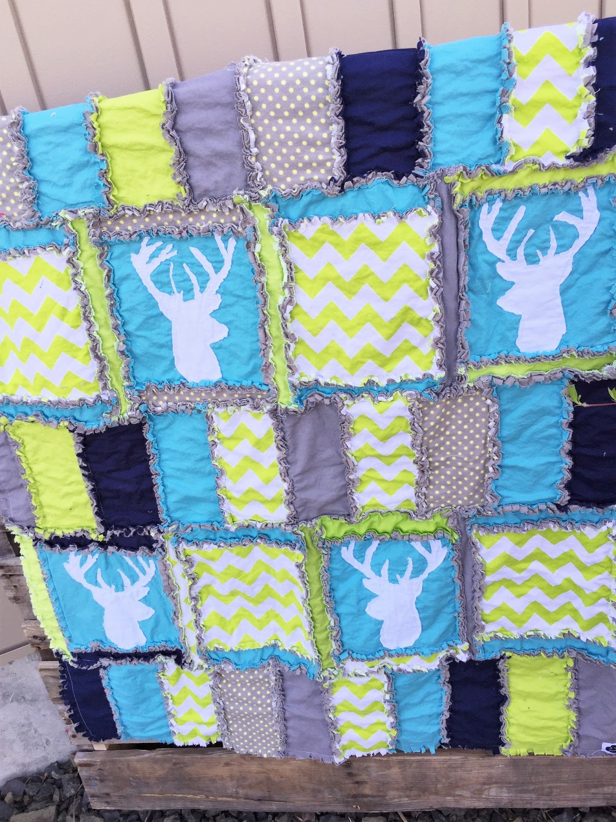 Woodland Baby Girl Quilts And Nursery Bedding With Deer Heads A