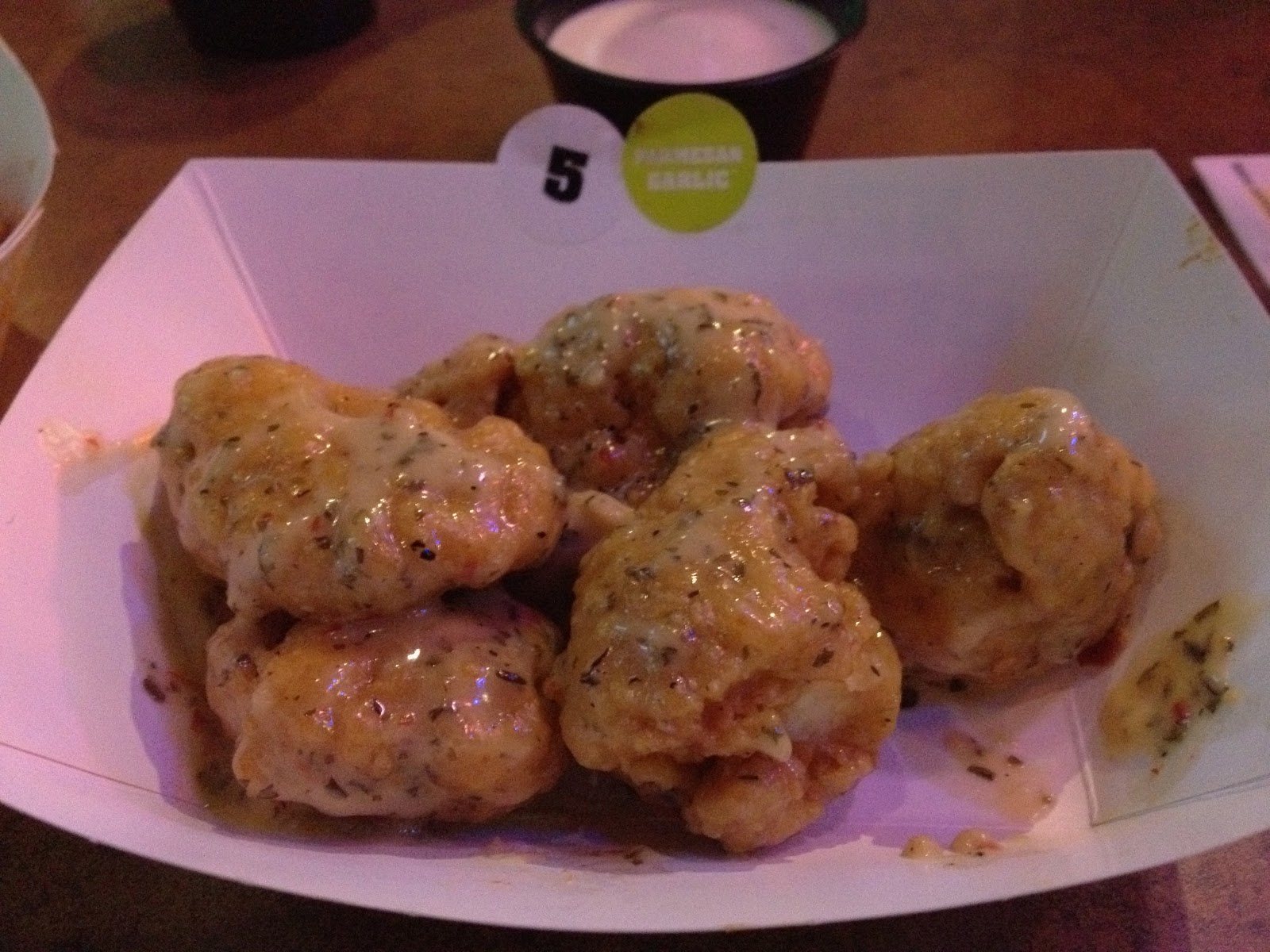 calories in buffalo wild wings boneless wings parmesan garlic