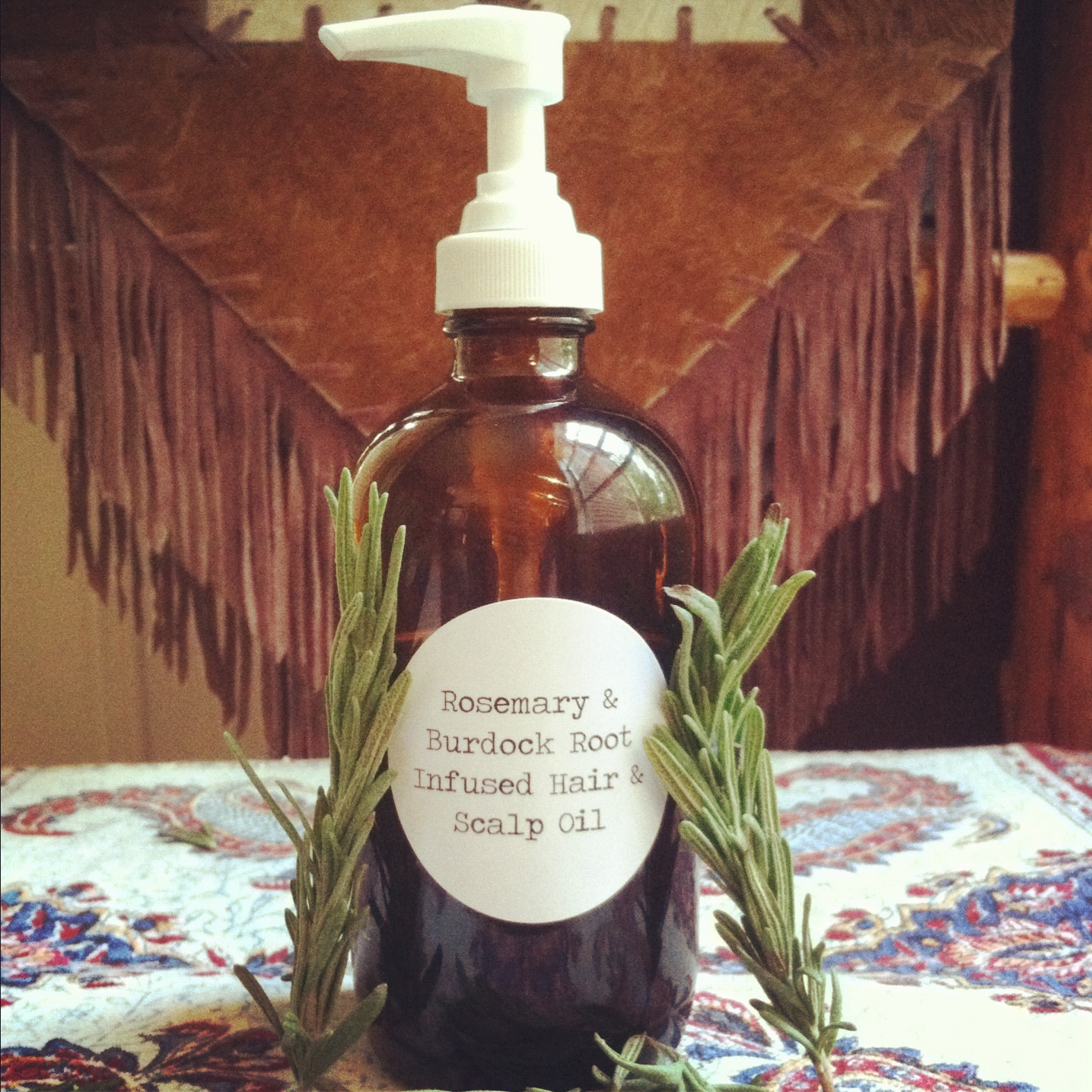 Fresh Rosemary & Burdock Root Infused Hair and Scalp Oil