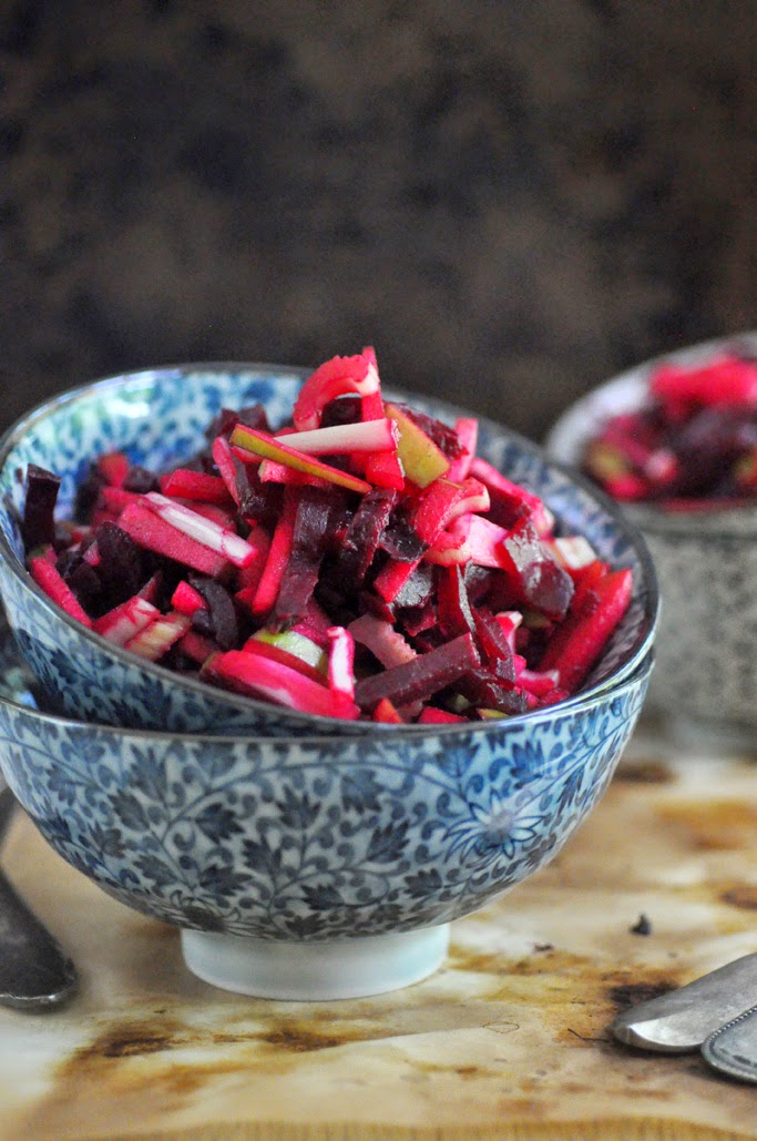 Anja's Food 4 Thought Roasted Beetroot and Apple Salad