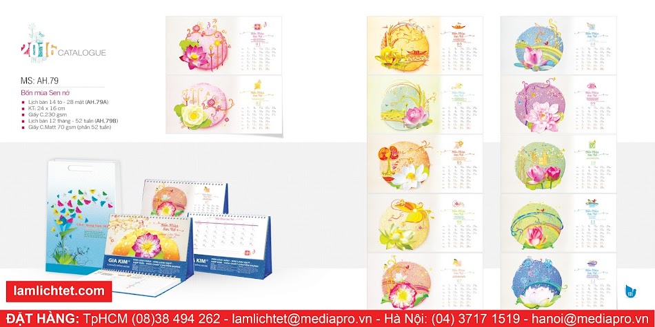In Lịch Để Bàn Đẹp,TpHCM Hà Nội, Mẫu Lịch Bàn AH79 Bốn Mùa Sen Nở In Lịch Để Bàn Đẹp,TpHCM Hà Nội, Mẫu Lịch Bàn AH79 Bốn Mùa Sen Nở