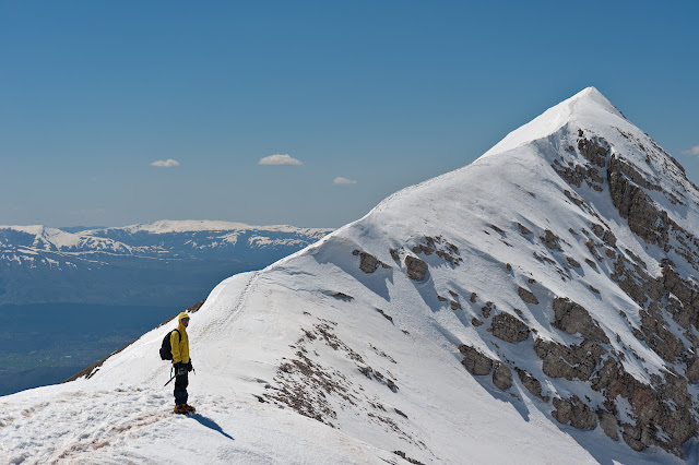 Lungo la cresta della Portella, Gran Sasso