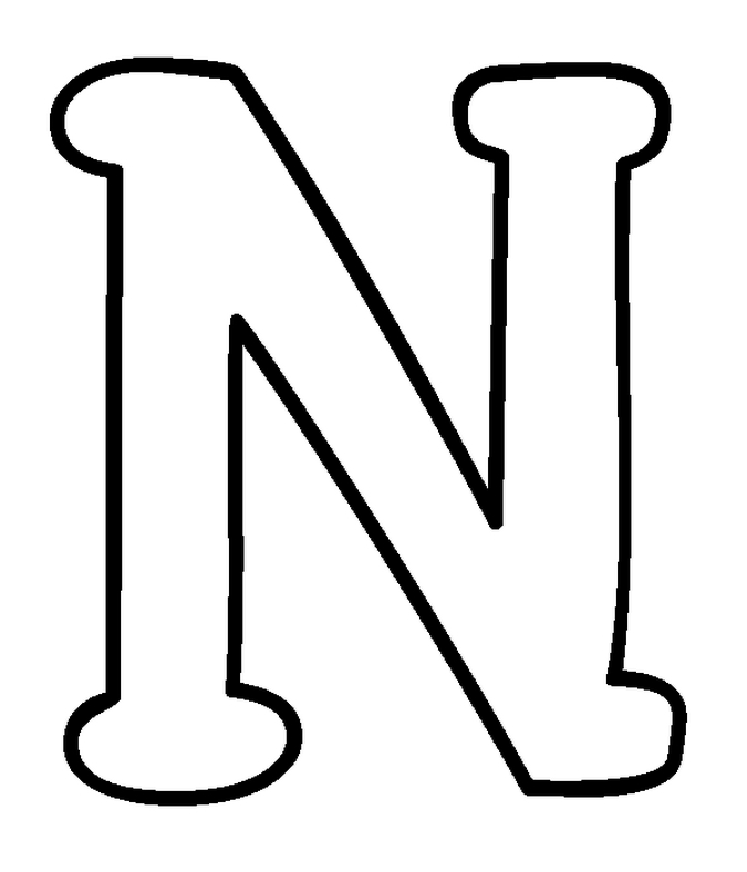 Letter N Coloring Pages Letter N Coloring Pages