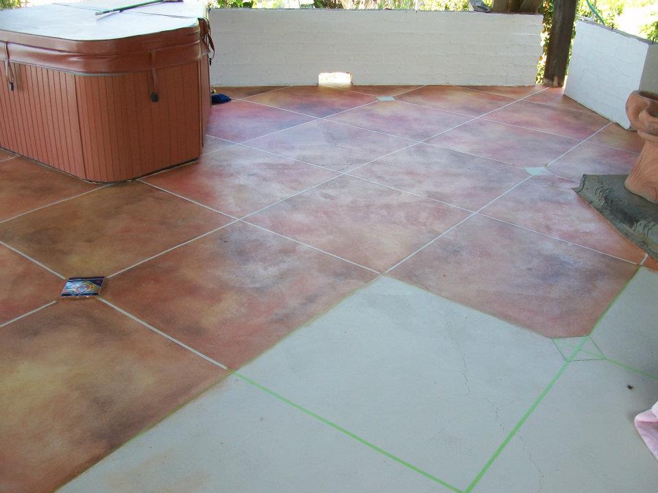 Forever Moore Design Patio with Spanish Tile