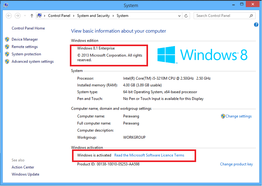 Key Windows 8.1 Pro Build 9600 Product