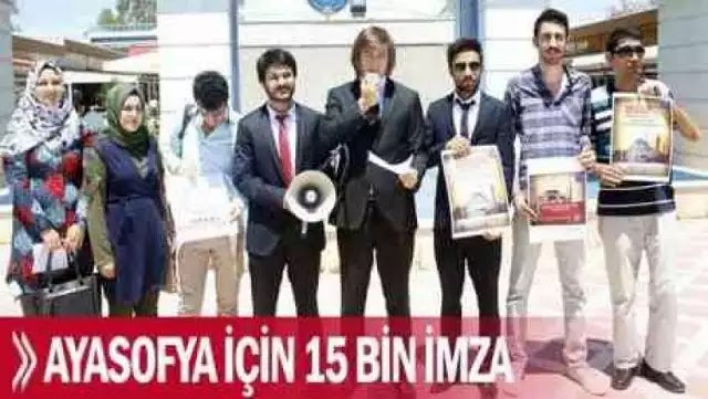 Οι Τούρκοι συλλέγουν υπογραφές για να κάνουν την Αγία Σοφία τζαμί! Οι Τούρκοι συλλέγουν υπογραφές για να κάνουν την Αγία Σοφία τζαμί!