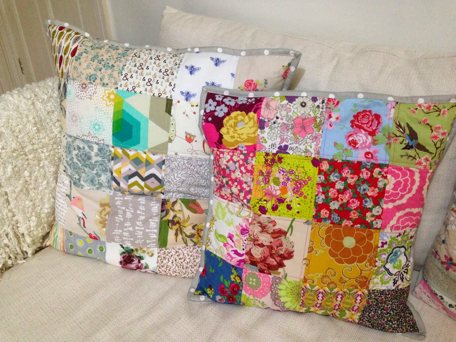 Issabella The Cat Patchwork cushions