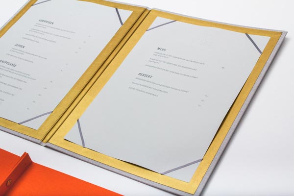 restaurant menu design