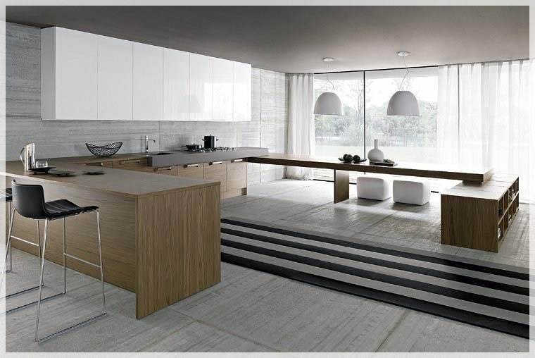 Minimalistisk kjøkken design interiør inspirasjon