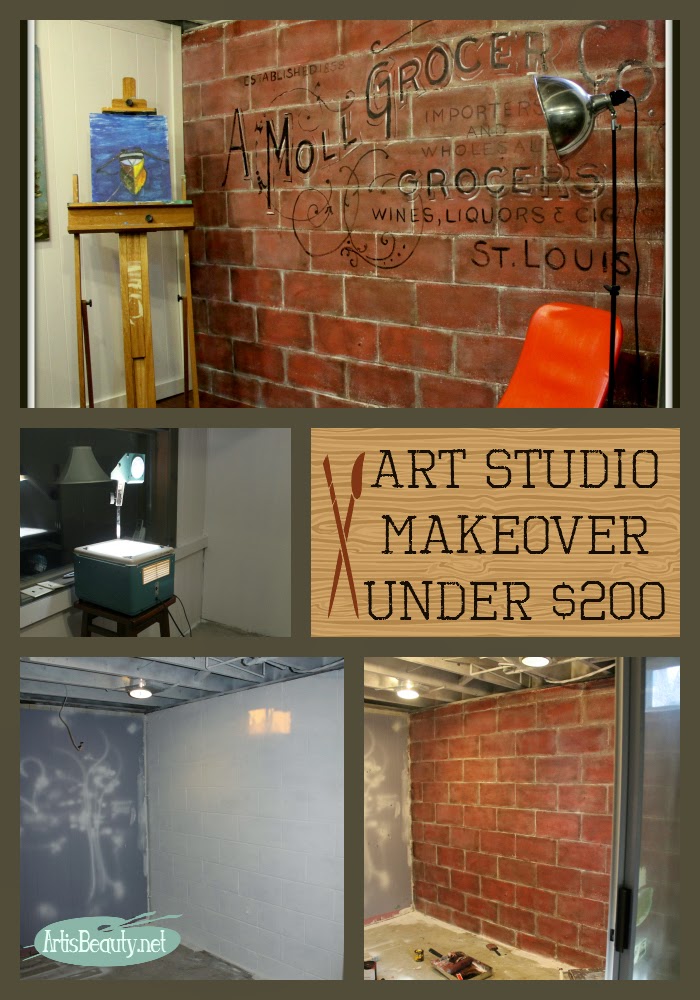 ART IS BEAUTY Play room turned Art is Beauty Art Studio for under 200