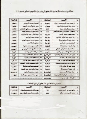 المعلمون يكتبون دستورهم , المعلمين الذين كتبوا دستورهم , المواد التعليمية فى الدستور المعلمون يكتبون دستورهم , المعلمين الذين كتبوا دستورهم , المواد التعليمية فى الدستور