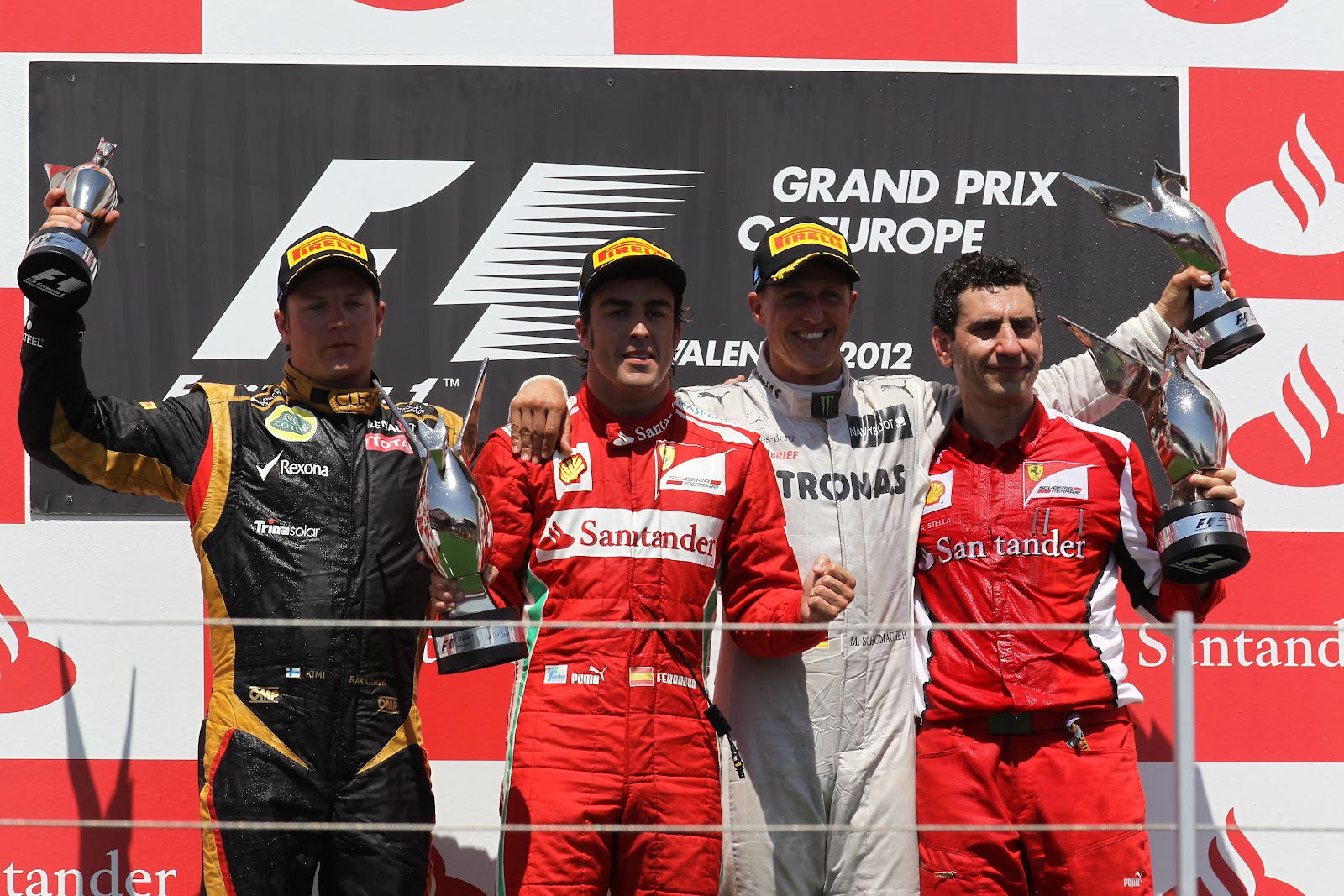 European+Grand+Prix,+Valencia,+Spain,+Sunday+24+June+2012+-+st+place+Fernando+Alonso+(ESP),+Scuderia+Ferrari+with+2nd+place+Kimi+Raikkonen,+Lotus+Renault+F1+Team+and+3rd+place+Michael+Schumacher+(GER),+Mercedes+AMG+Petronas.jpg