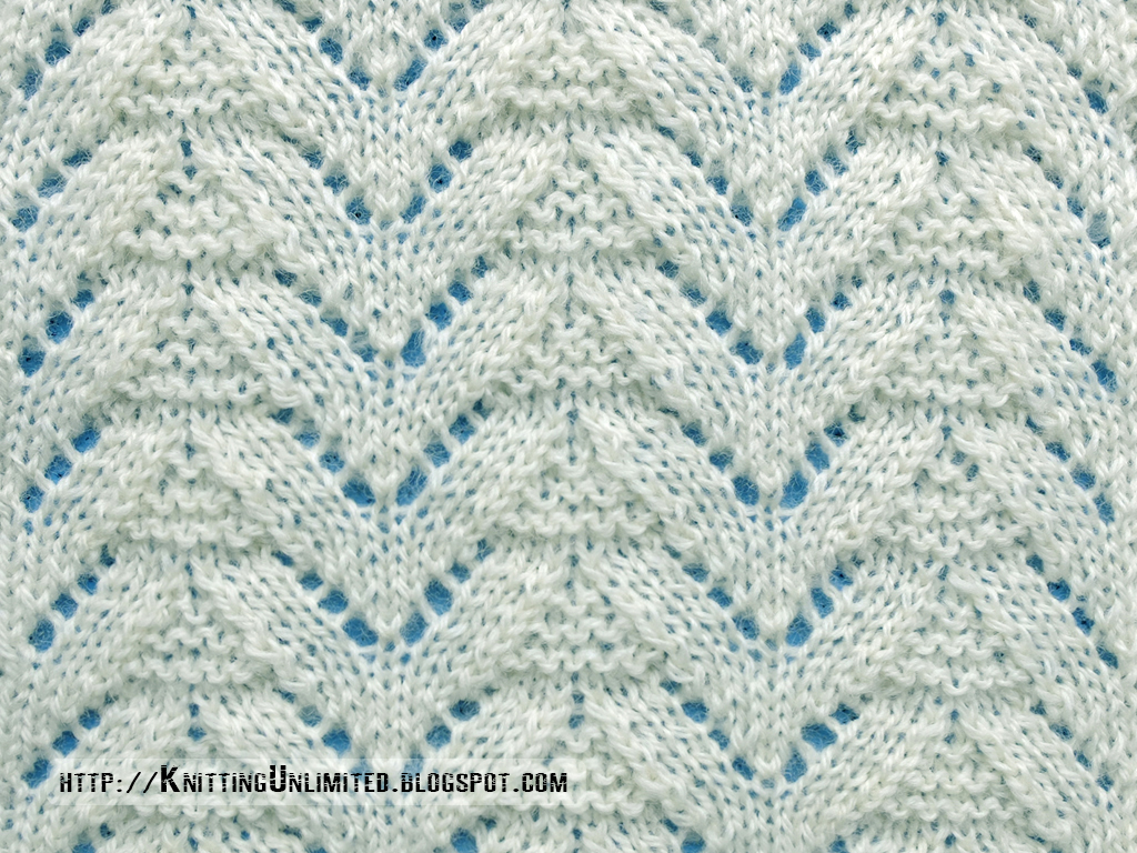 Lace Stitches for Spring 2016 - Pattern 8/10 - Knitting Unlimited
