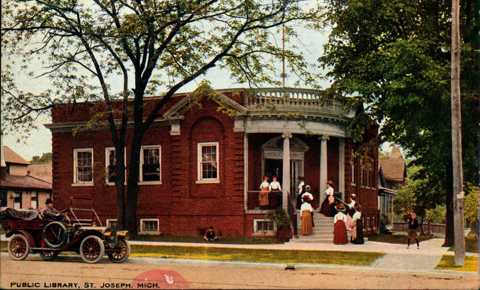Library Postcards Public Library, St. Joseph, Missouri