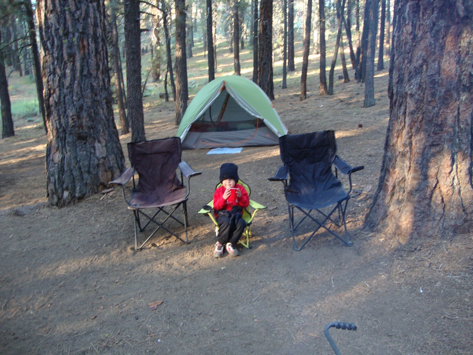Delight in the Rain First Family Camp Out Frenchman's Lake